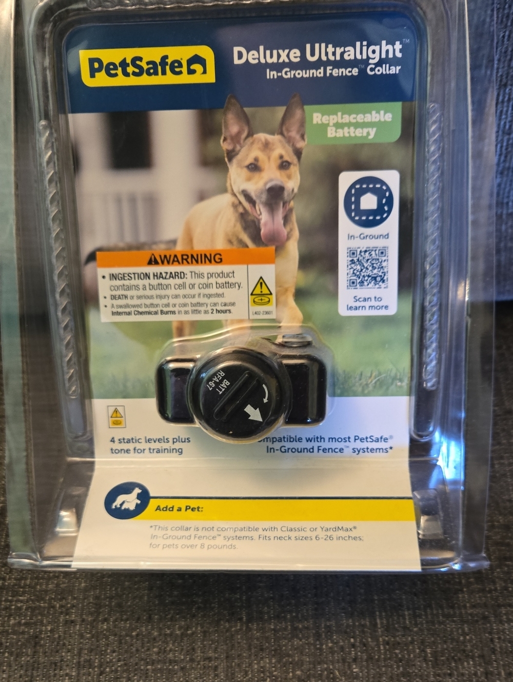 PetSafe Deluxe Ultralight In-Ground Fence Collar – Black